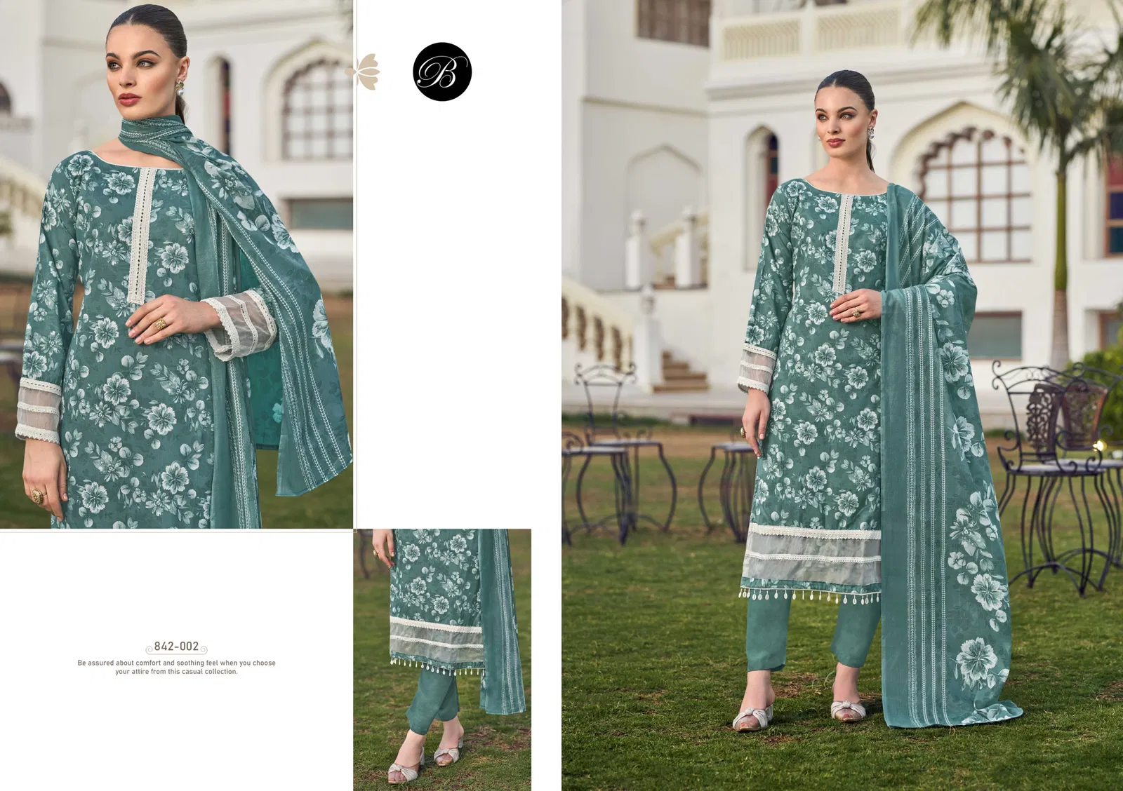 Flamingo Vol 2 By Belliza Cotton Printed Dress Material Exporters In India